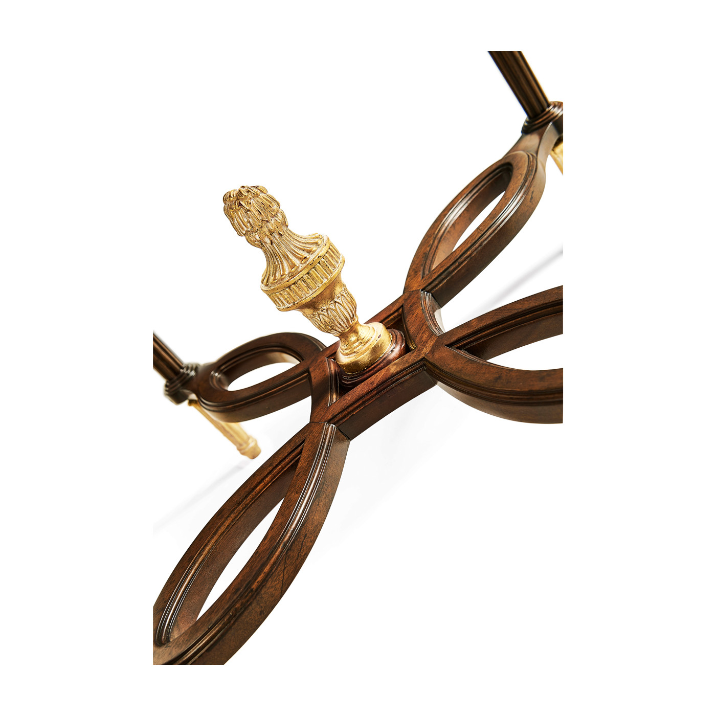 Napoleon III mahogany centre table with gilded details