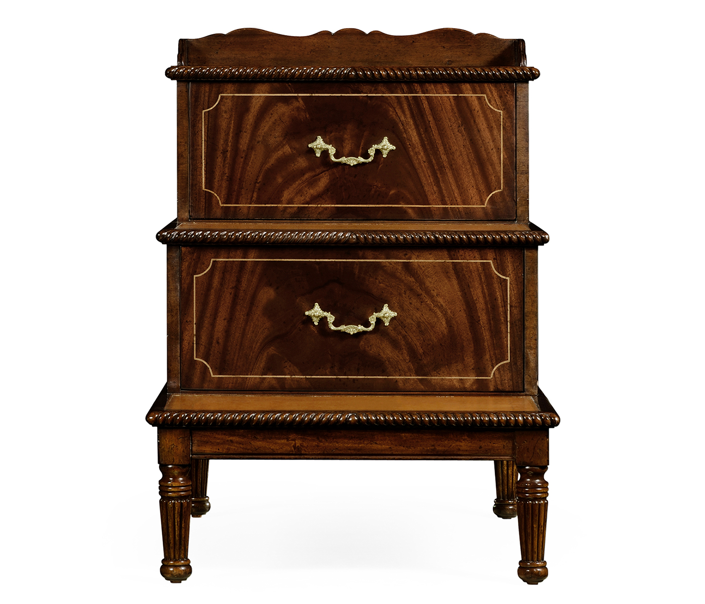 Regency Style Mahogany Bed Steps