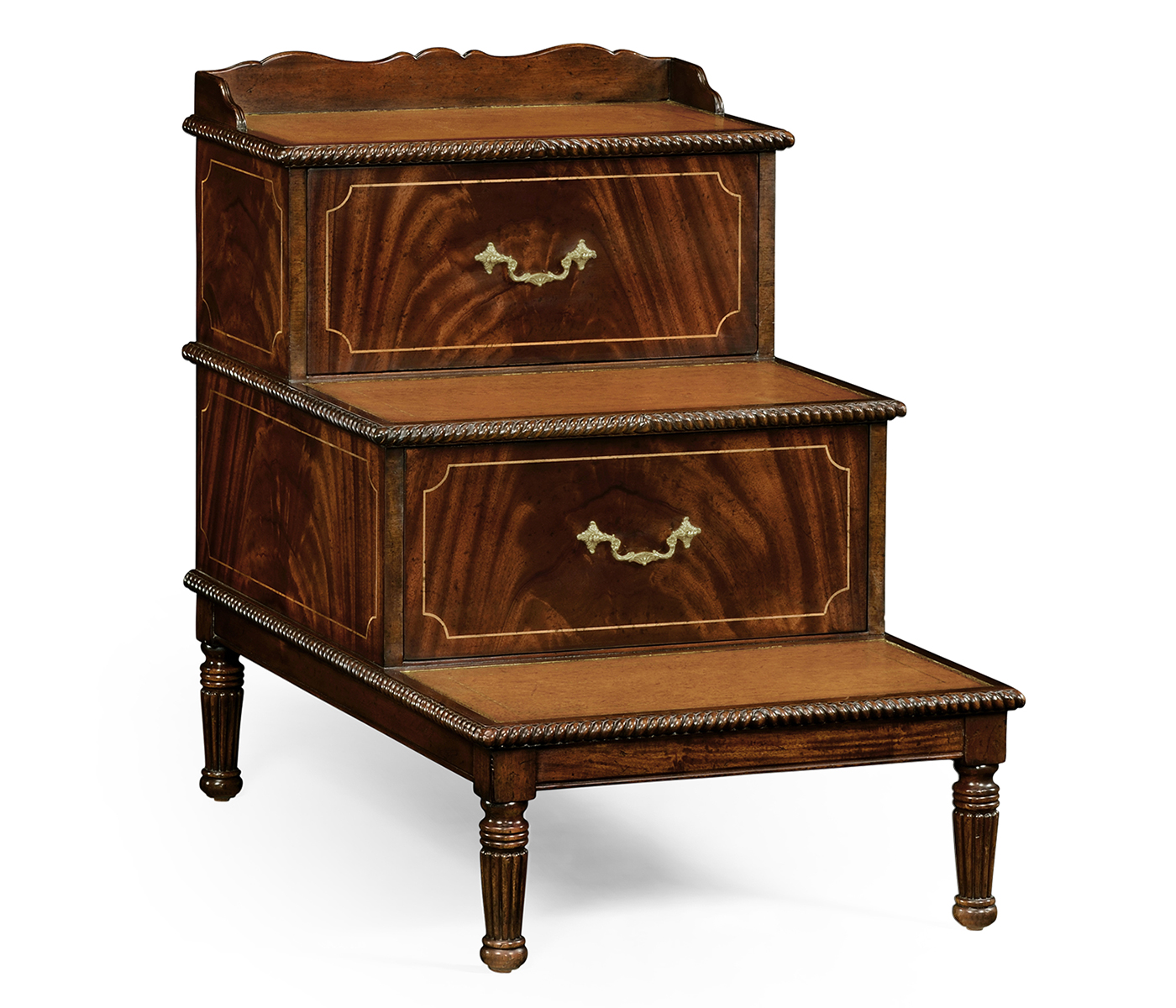 Regency Style Mahogany Bed Steps
