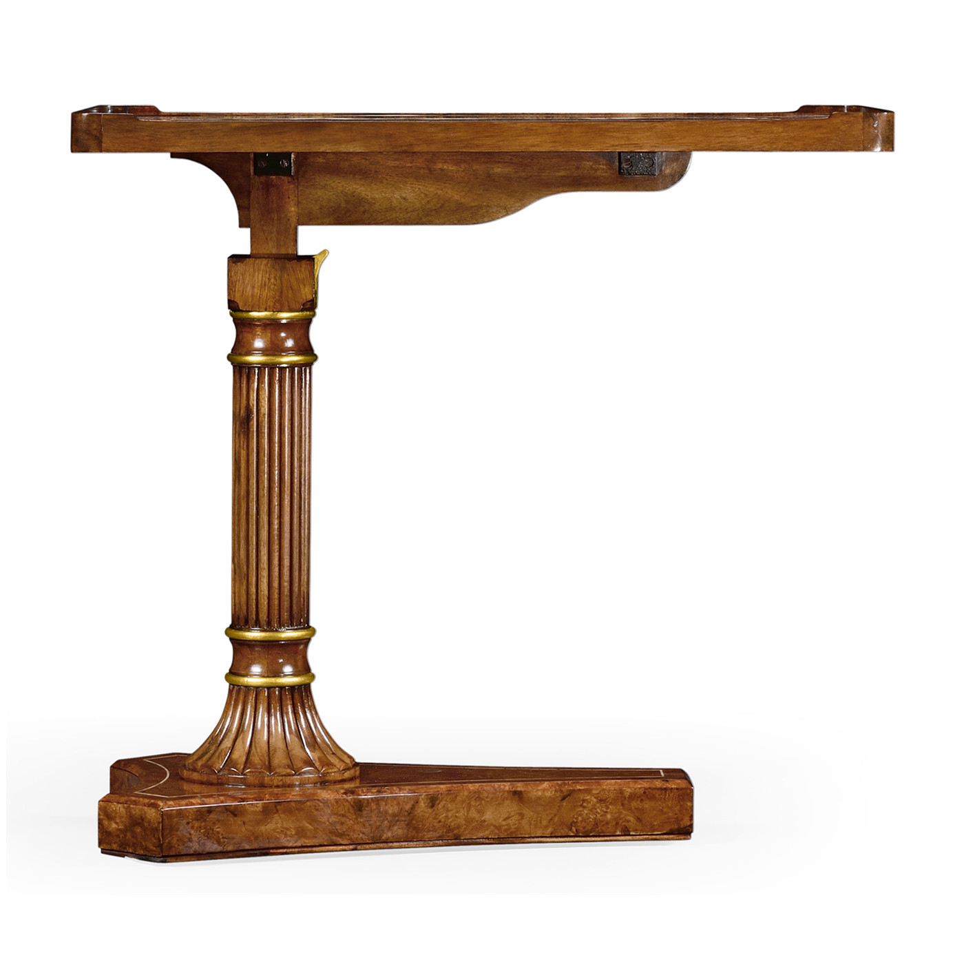 Burl & Mother of Pearl Adjustable Sofa/Bed Table