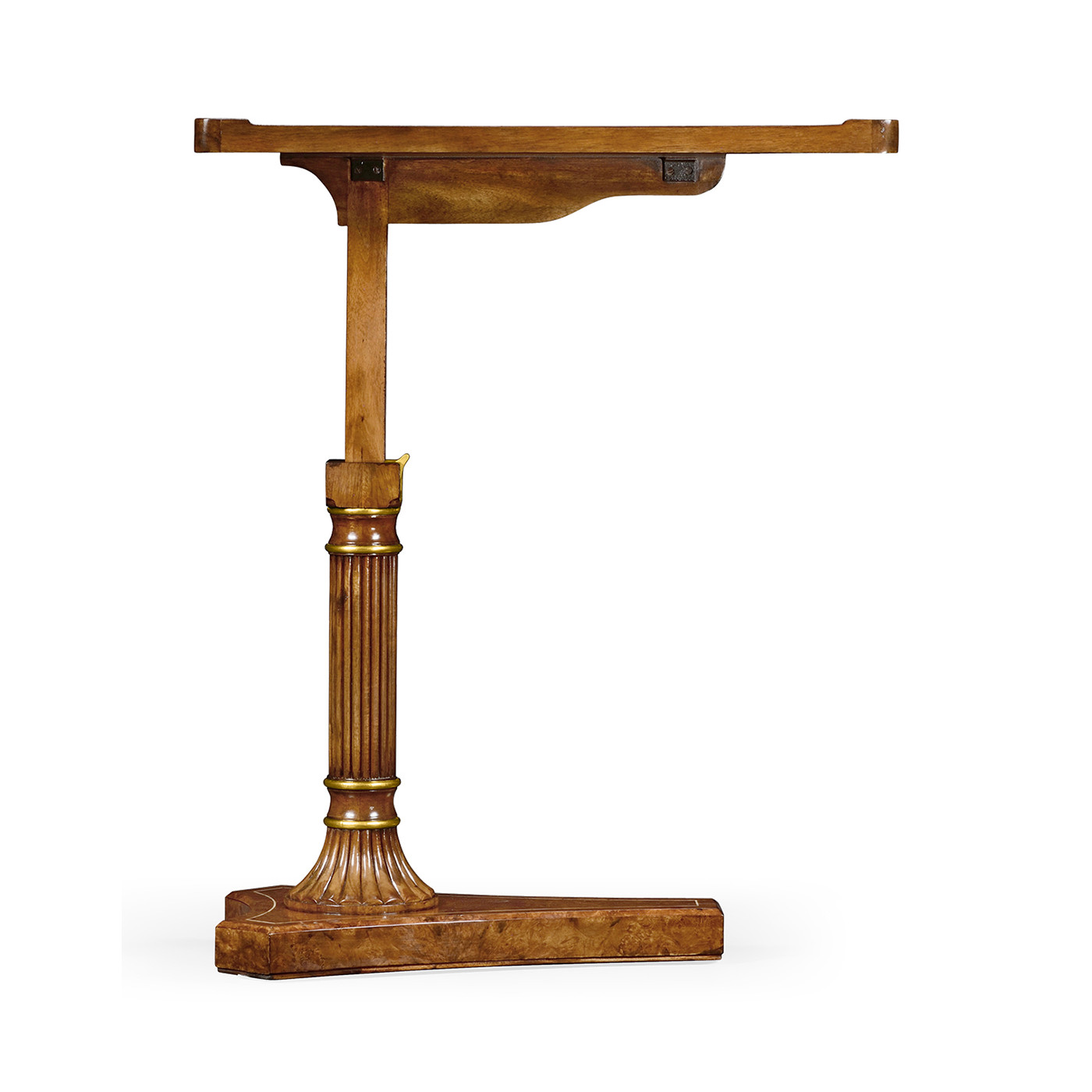 Burl & Mother of Pearl Adjustable Sofa/Bed Table