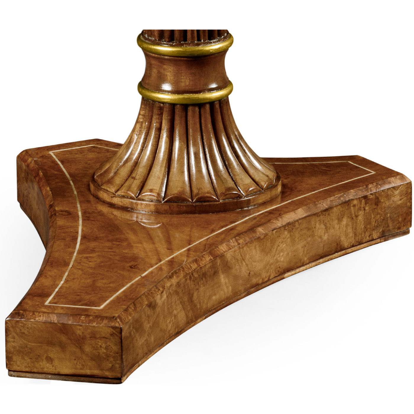 Burl & Mother of Pearl Adjustable Sofa/Bed Table