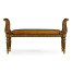 Burl & Mother of Pearl Hall Bench