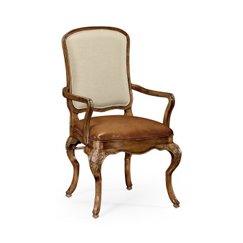 Duchess Burr Walnut Arm Chair