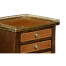 Mahogany and Leather inlaid lamp table with drawers