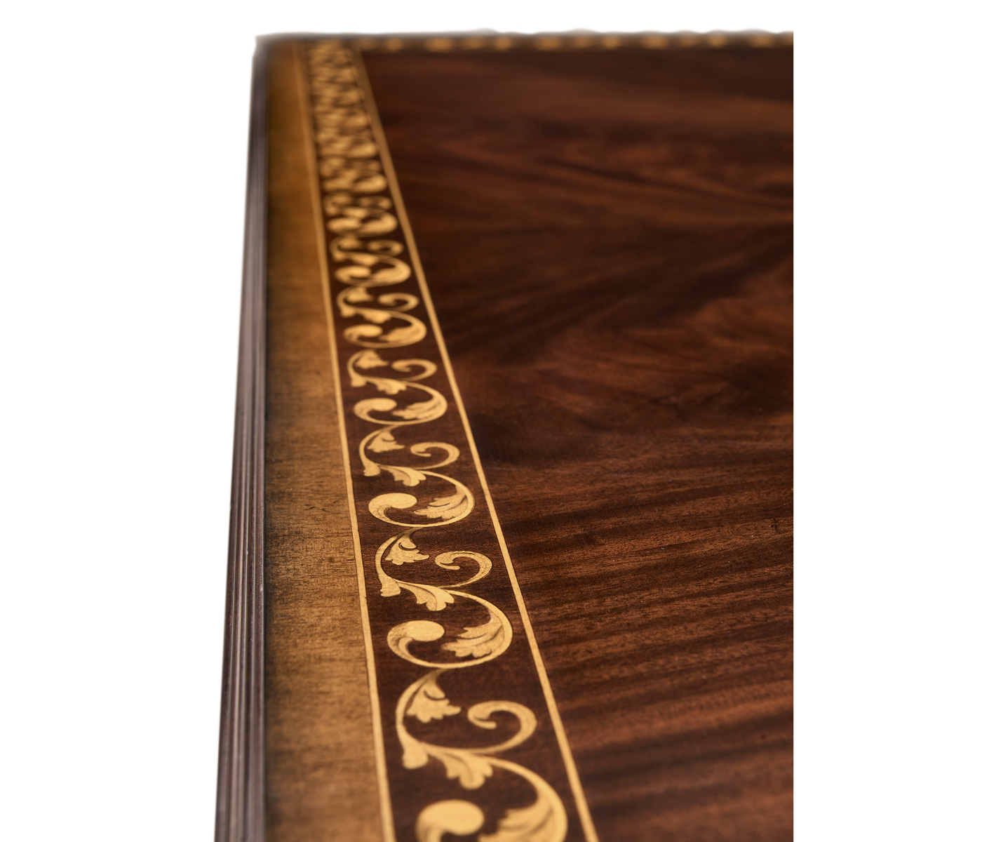 Mahogany William IV style gilded square coffee table