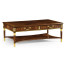 Mahogany William IV style gilded rectangular coffee table