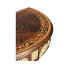 Napoleon III mahogany demilune console with gilded details