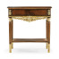 Louis IV style mahogany & gilded square side table