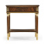 Louis IV style mahogany & gilded square side table