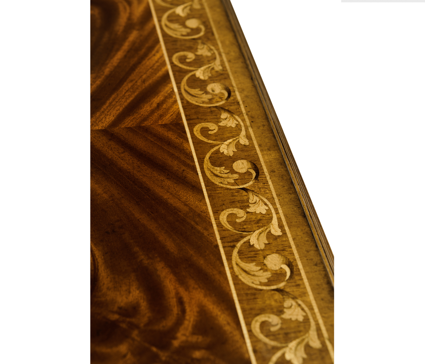 Louis IV style mahogany & gilded square side table