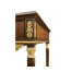 Louis IV style mahogany & gilded square side table