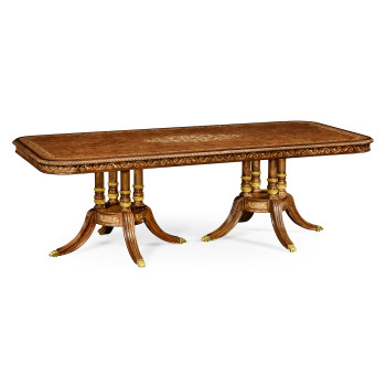 Burl & Mother of Pearl Rectangular Dining Table 95