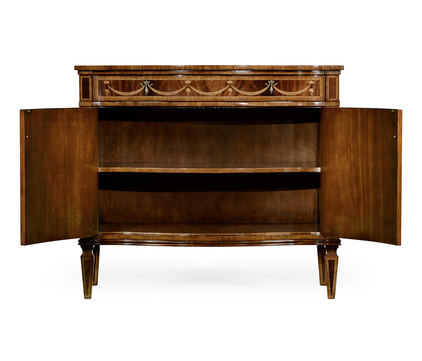 Small Mahogany & Mother of Pearl Side Cabinet