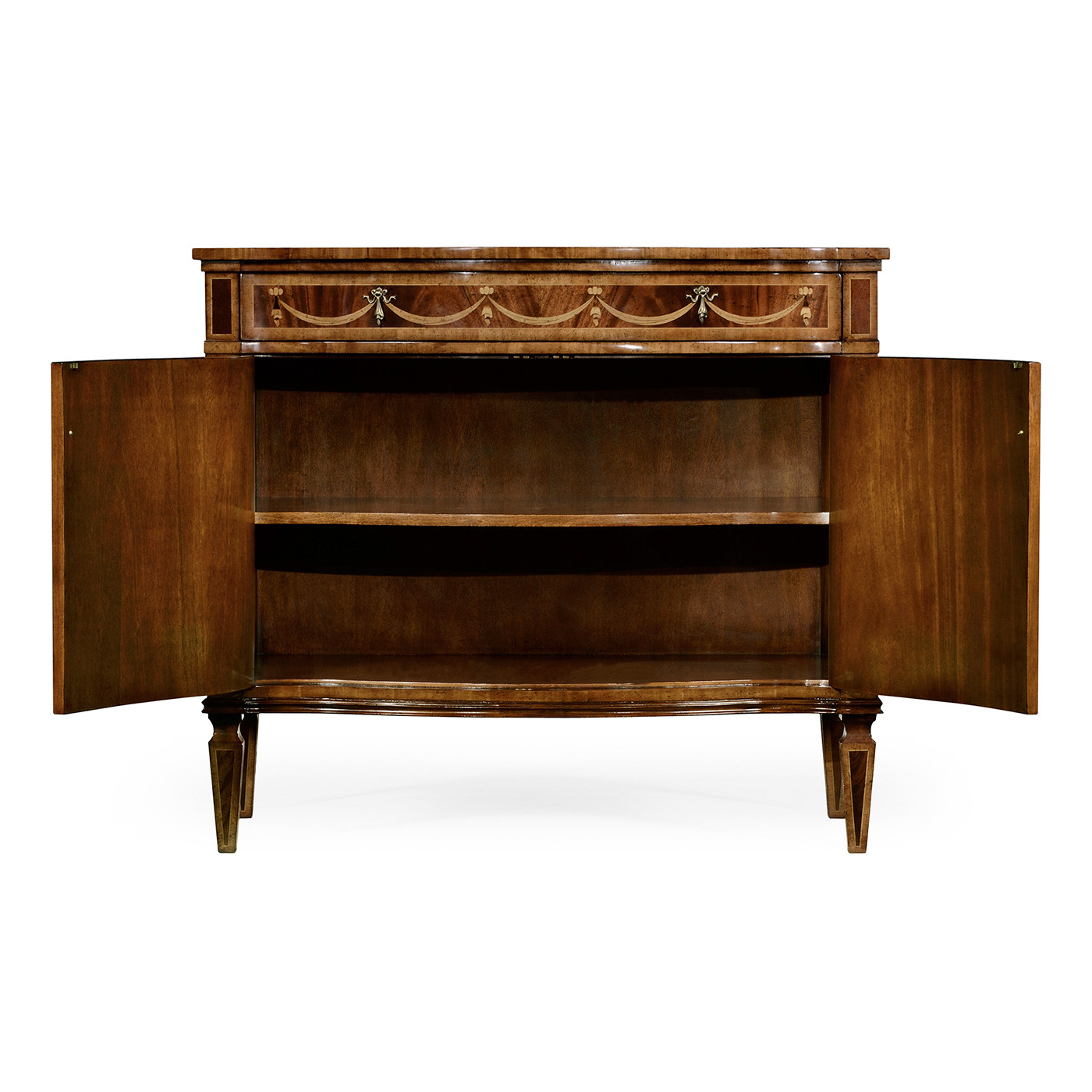 Small Mahogany & Mother of Pearl Side Cabinet