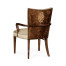 Biedermeier Style Dining Arm Chair with Fine Mop & Marquetry Inlay