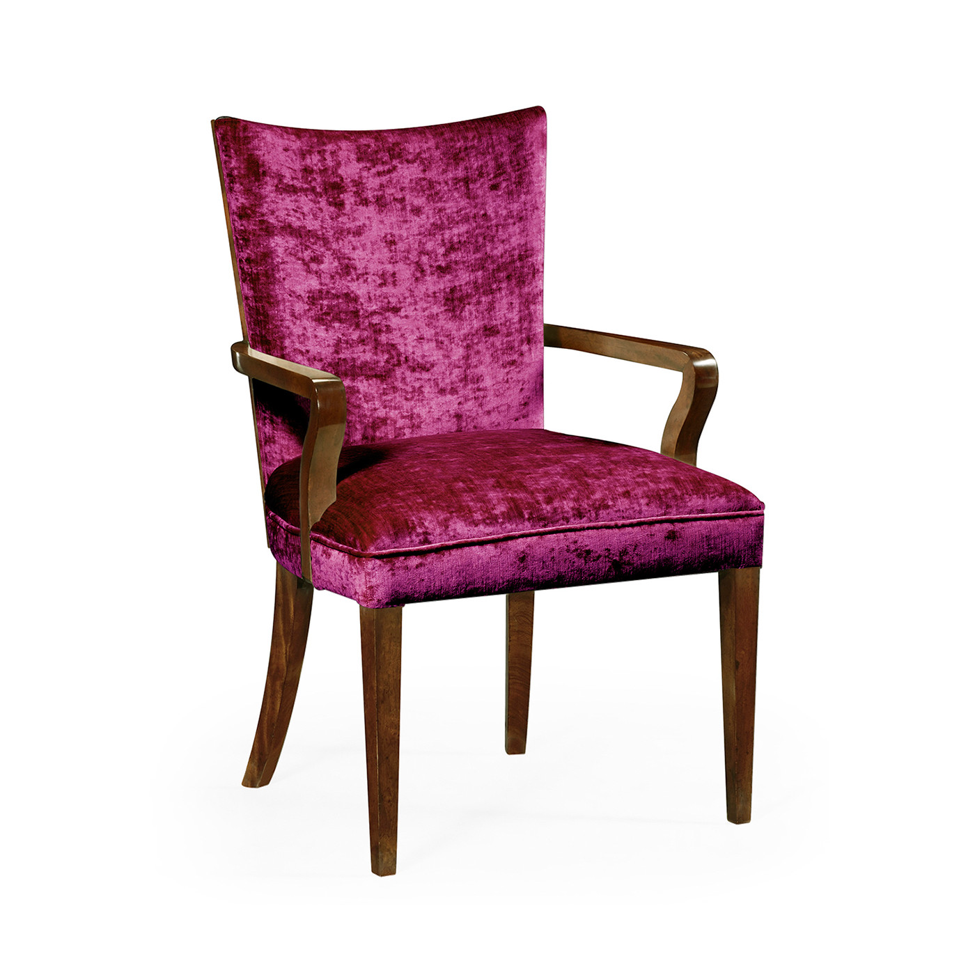 Biedermeier Style Dining Arm Chair with Fine Mop & Marquetry Inlay
