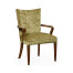 Biedermeier Style Dining Arm Chair with Fine Mop & Marquetry Inlay