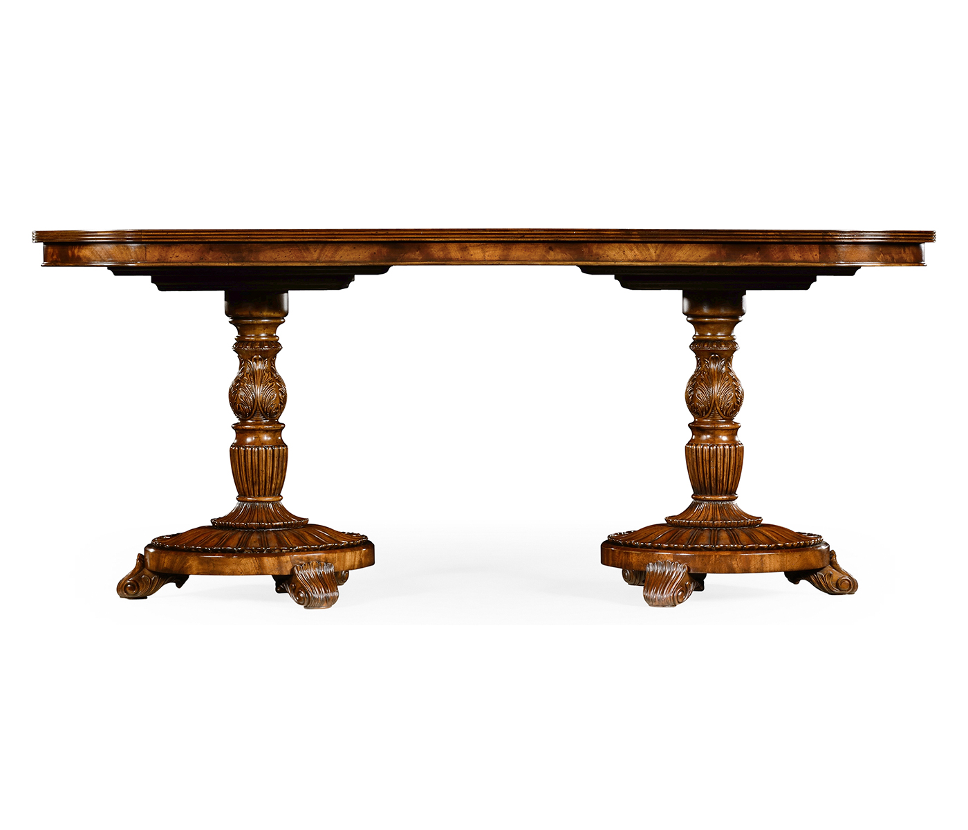 Mahogany pedestal dining table