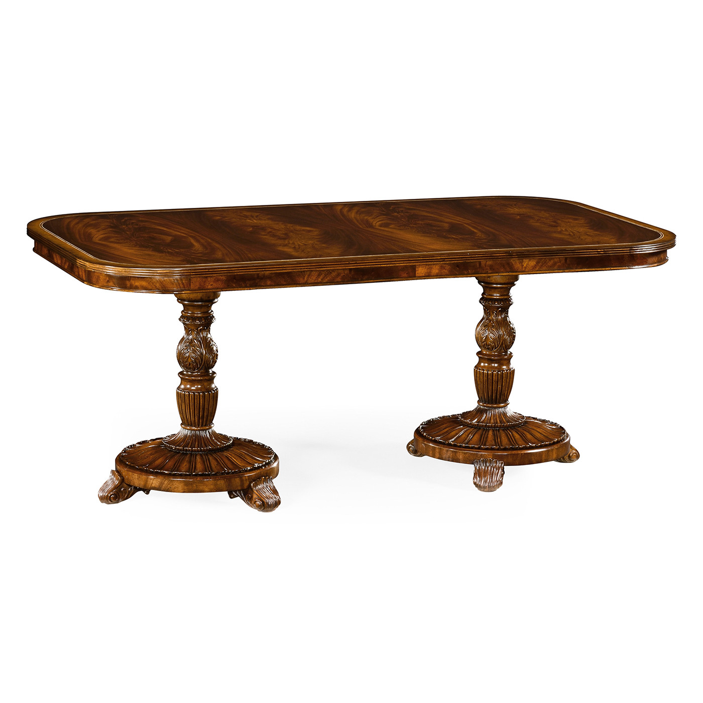 Mahogany Pedestal Dining Table 71