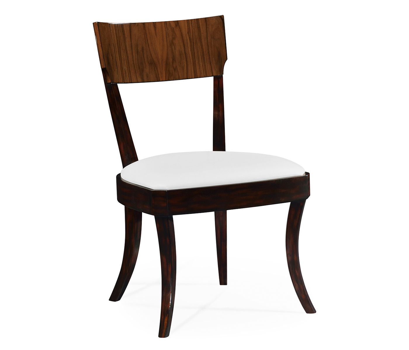 Art Deco High Lustre Rosewood Dining Side Chair