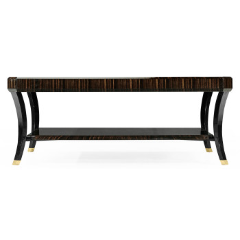 Square Art Deco Macassar Ebony High Lustre Coffee Table