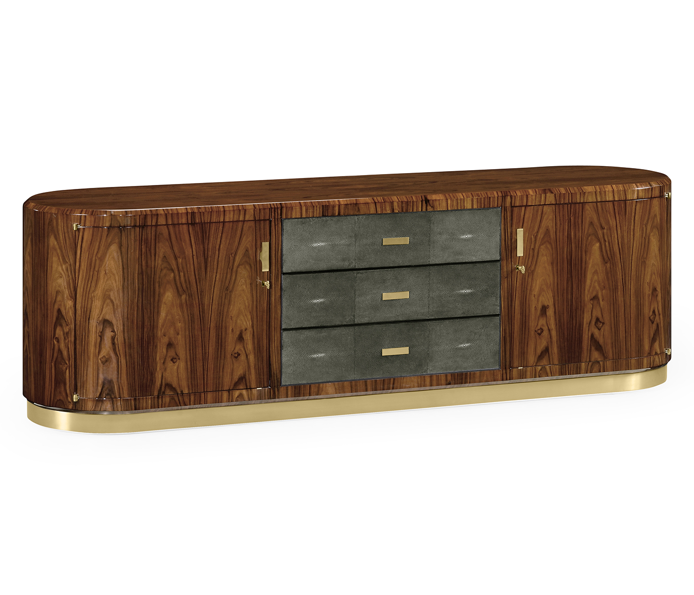 Art Deco High Lustre Rosewood TV Entertaiment