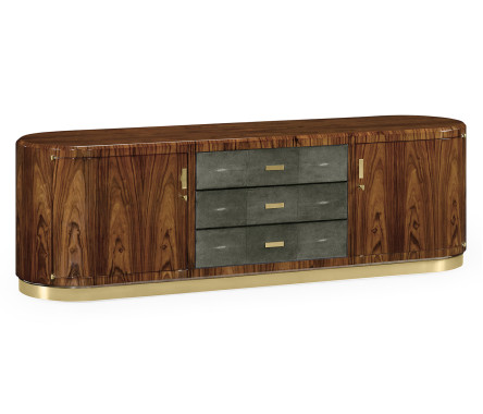 Art Deco High Lustre Rosewood TV Entertaiment