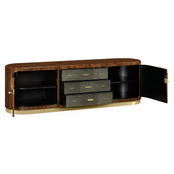 Art Deco High Lustre Rosewood TV Entertaiment