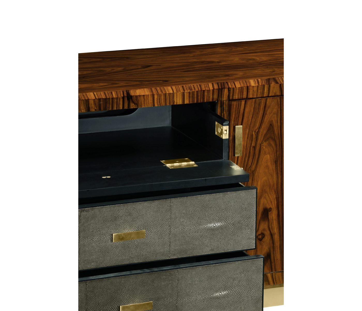 Art Deco Satin Rosewood TV Entertaiment