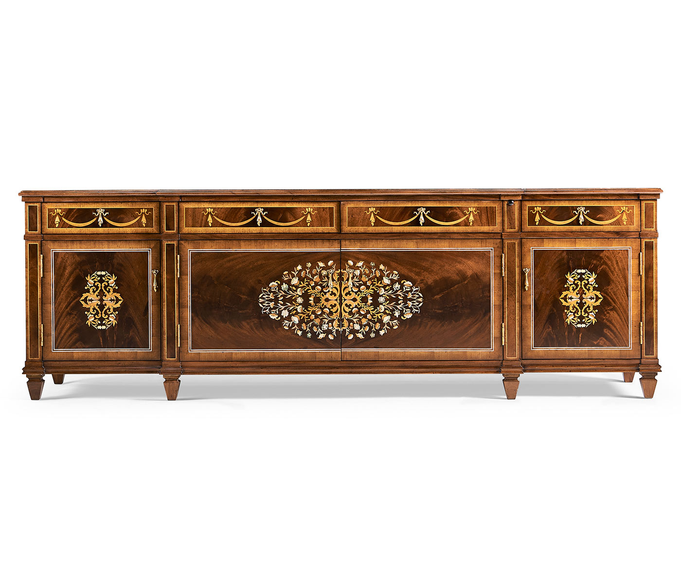 Low Mahogany & Mother of Pearl Entertainment Unit