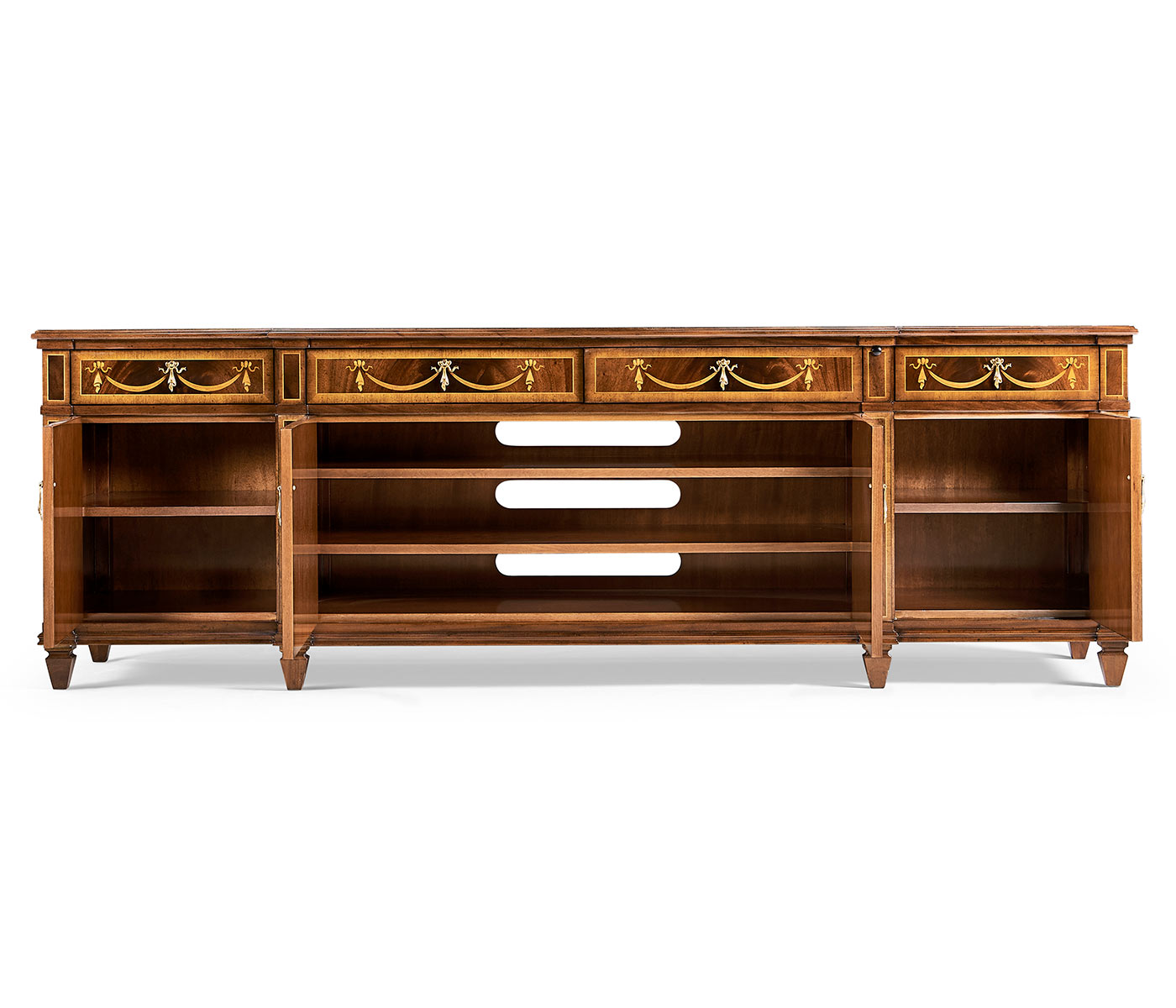Low Mahogany & Mother of Pearl Entertainment Unit