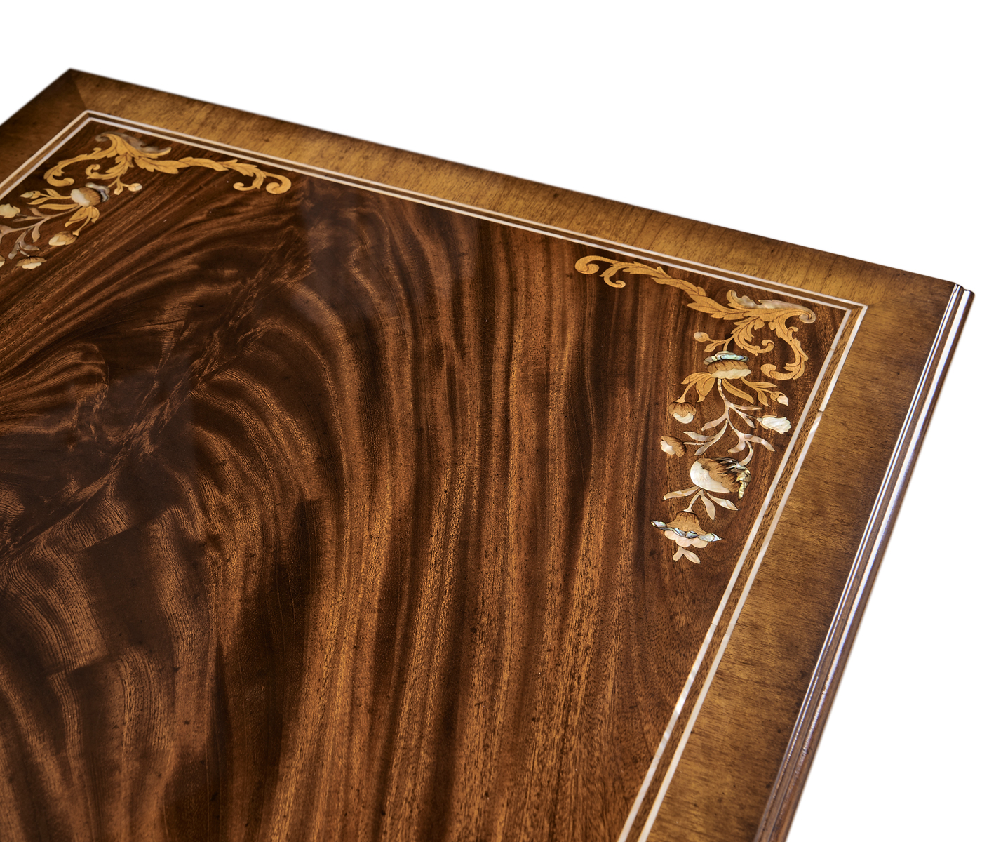 Low Mahogany & Mother of Pearl Entertainment Unit