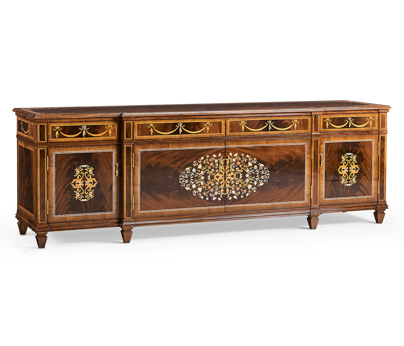 Low Mahogany & Mother of Pearl Entertainment Unit