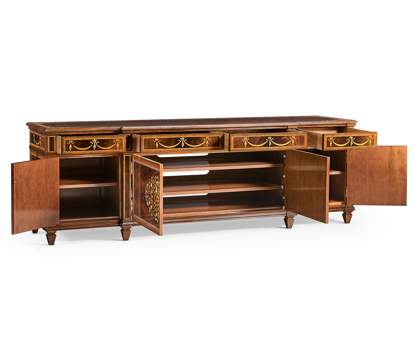 Low Mahogany & Mother of Pearl Entertainment Unit
