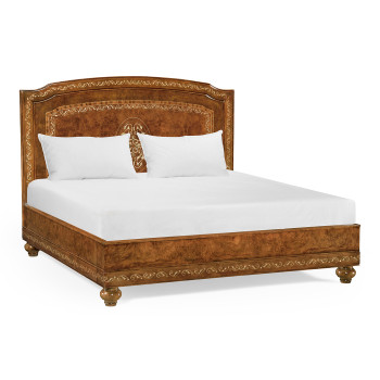 Burl and Mother of Pearl US King Bed