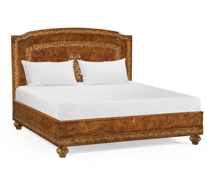 Burl and Mother of Pearl US King Bed