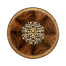 Mahogany lamp table with mother of pearl & marquetry