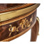 Mahogany lamp table with mother of pearl & marquetry