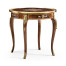 Mahogany lamp table with mother of pearl & marquetry