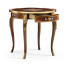 Mahogany lamp table with mother of pearl & marquetry
