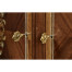 Mahogany & Mother of Pearl Demilune Cabinet