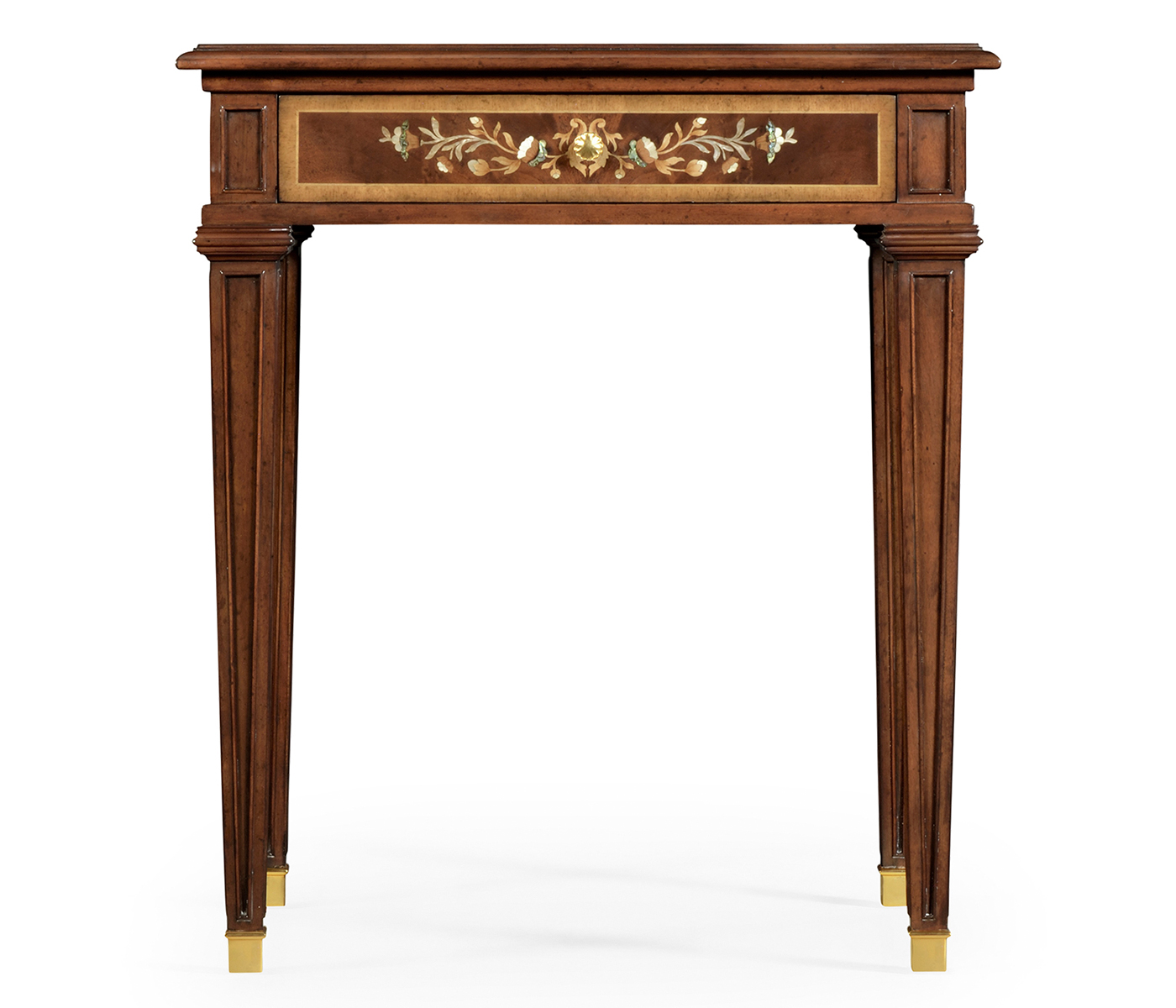 Mahogany side table with mother of pearl & marquetry