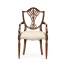 Sheraton Dining Arm Chair with Shield Back in Mahogany High Gloss