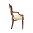 Sheraton Dining Arm Chair with Shield Back in Mahogany High Gloss