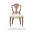 Sheraton Dining Side Chair with Shield Back in Mahogany High Gloss