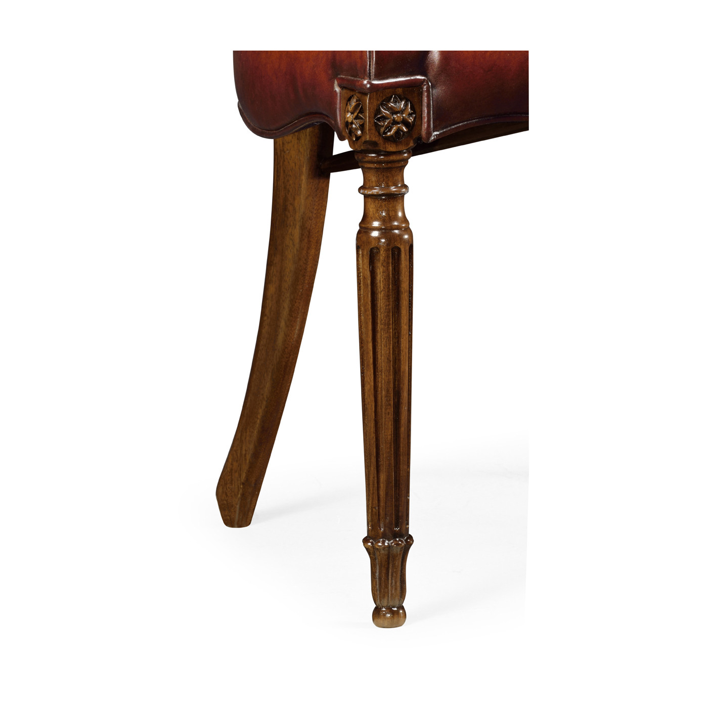 Sheraton Dining Side Chair with Shield Back in Mahogany High Gloss