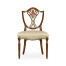 Sheraton Side Chair with Shield Back in Mahogany High Gloss & MOP Details