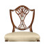 Sheraton Side Chair with Shield Back in Mahogany High Gloss & MOP Details