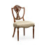 Sheraton Side Chair with Shield Back in Mahogany High Gloss & MOP Details